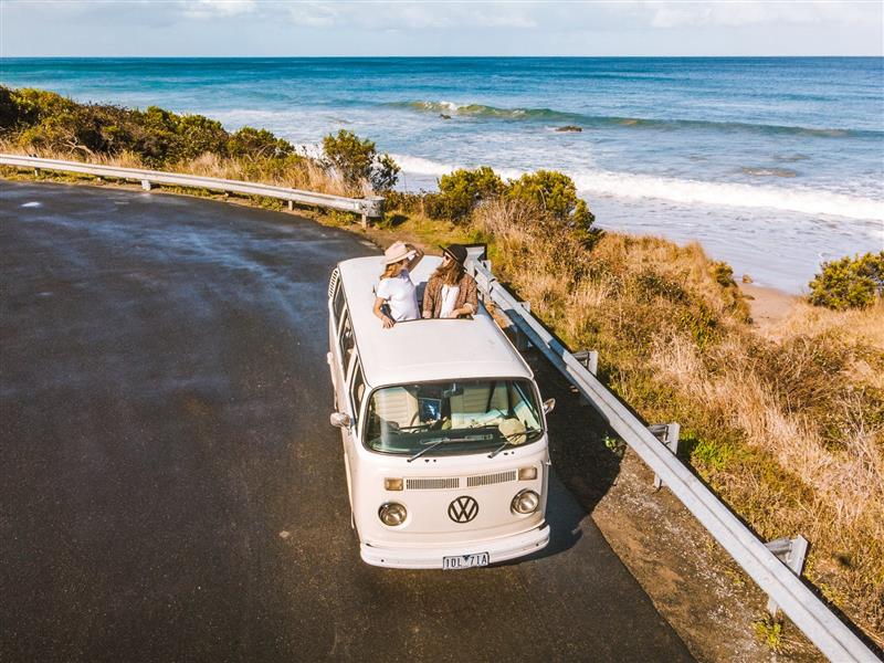 Cruise the iconic Great Ocean Road and enjoy this automatic kombi called Harriett.