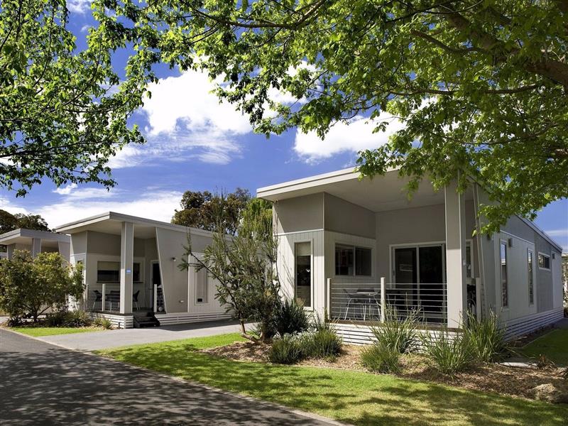 Blue skies and white sand