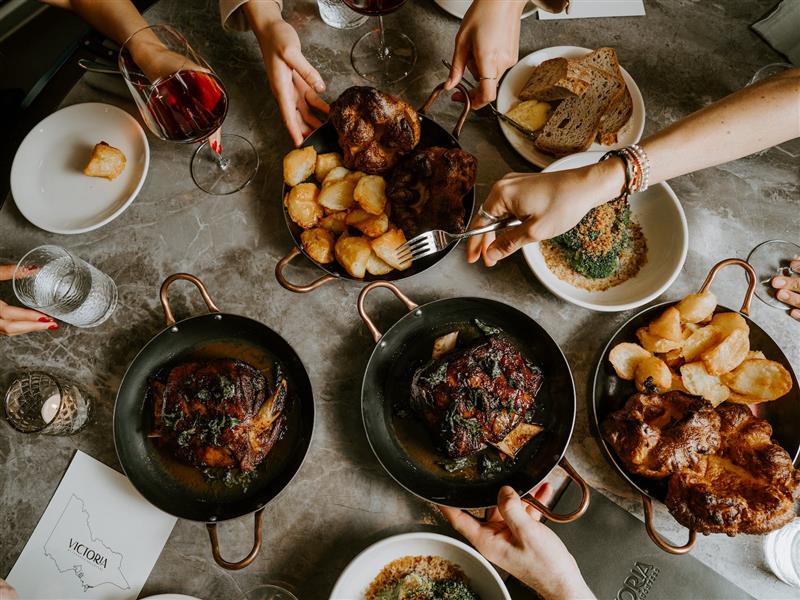 Sharing Sunday Roast at Victoria