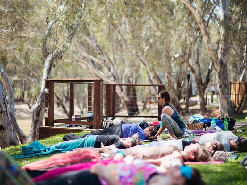 Yoga by the Murray River
