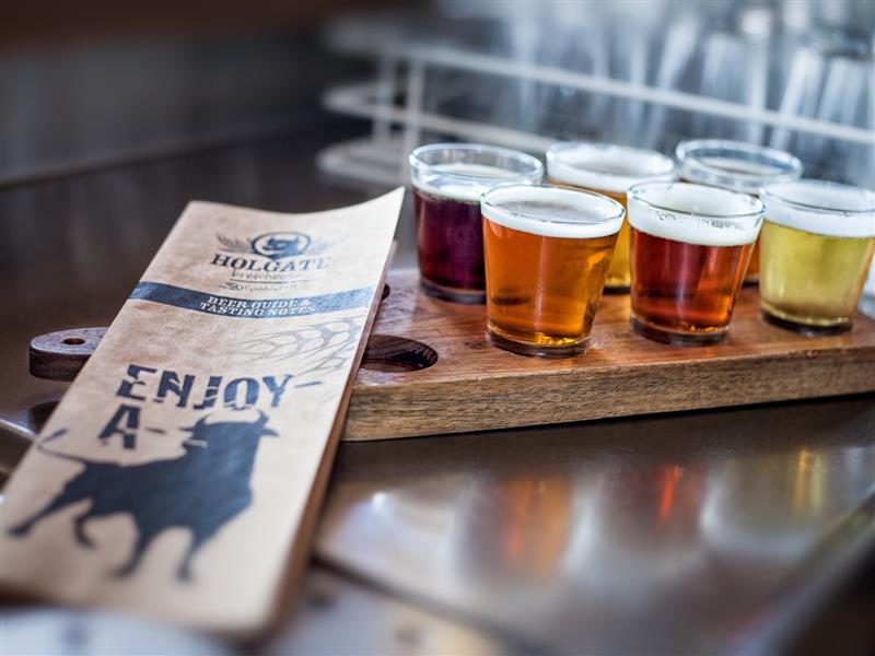 Try a paddle of Holgate beers