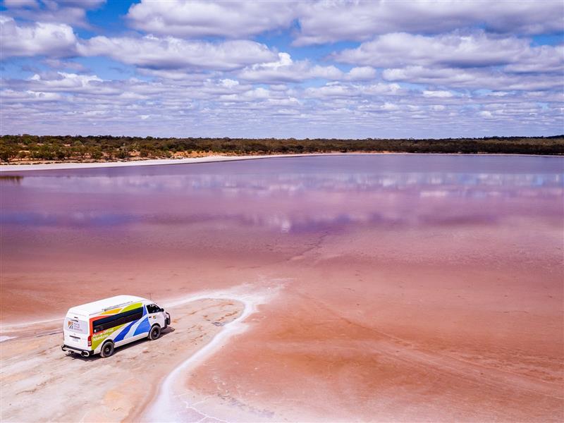 Travel into remote areas and discover fascintating salt lake treasures.