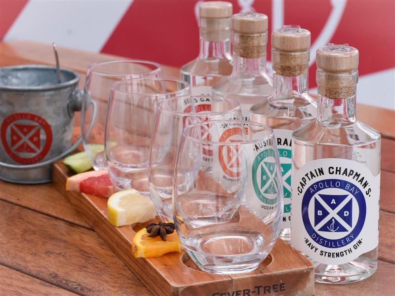 gin tasting paddle