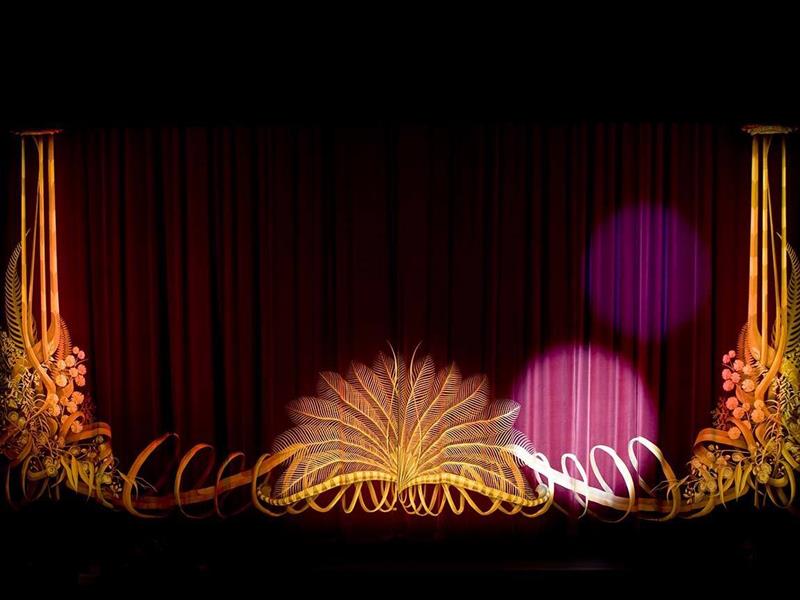 State Theatre curtain, Arts Centre Melbourne, Melbourne, Victoria, Australia