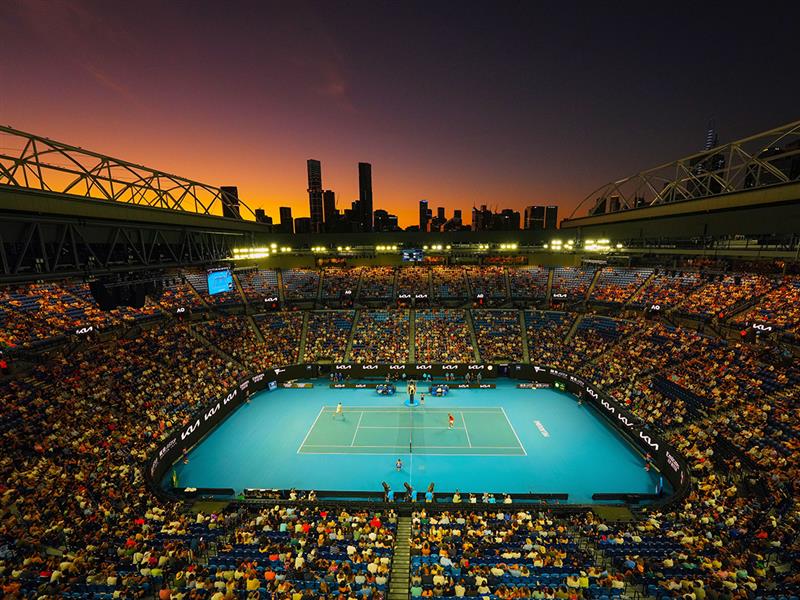 Australian Open, Rod Laver Arena, Melbourne, Victoria, Australia. Photo by Scott Barbour