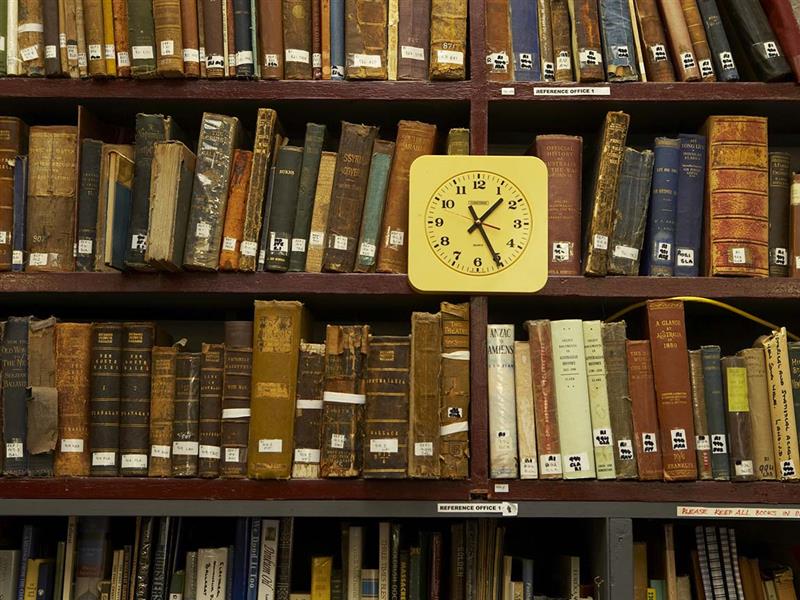 Books at the Ballarat Mechanics Institute, Goldfields, Victoria, Australia