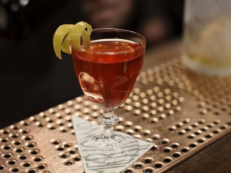 Cocktail at Bar Americano, Presgrave Place, Melbourne, Victoria, Australia