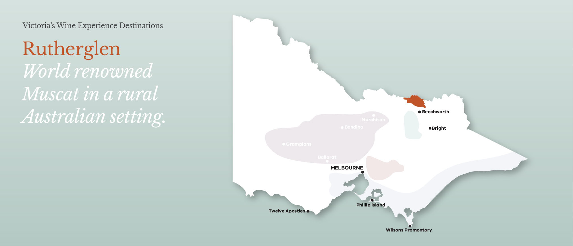 Rutherglen wine region map