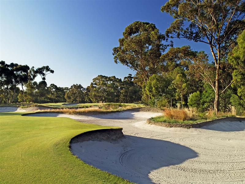 Bunker at Victoria Golf Course, Melbourne, Victoria, Australia